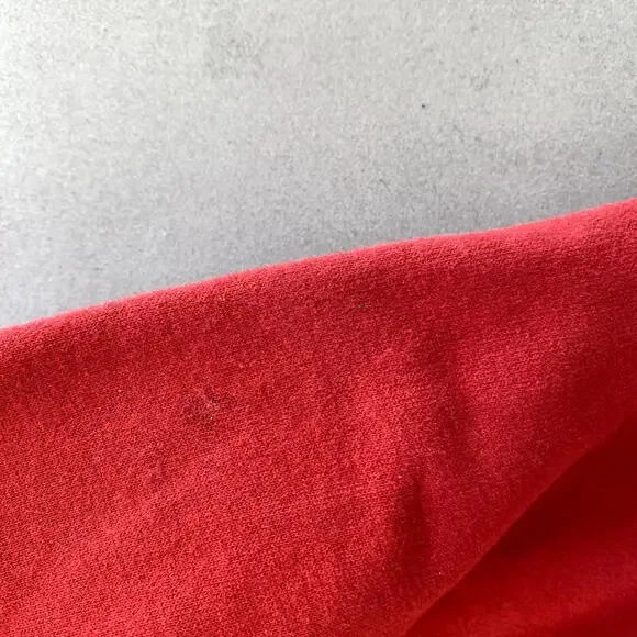 Vintage Reebok Sweatshirt Mens XXL red Hoodie Logo 00s Old Stock‎ Y2k pullover